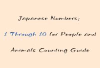 japanese numbers 1 through 10